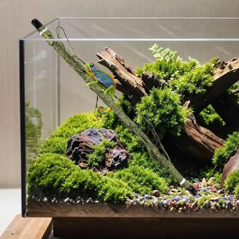 Corner Branch Ornament for Reptile Tank