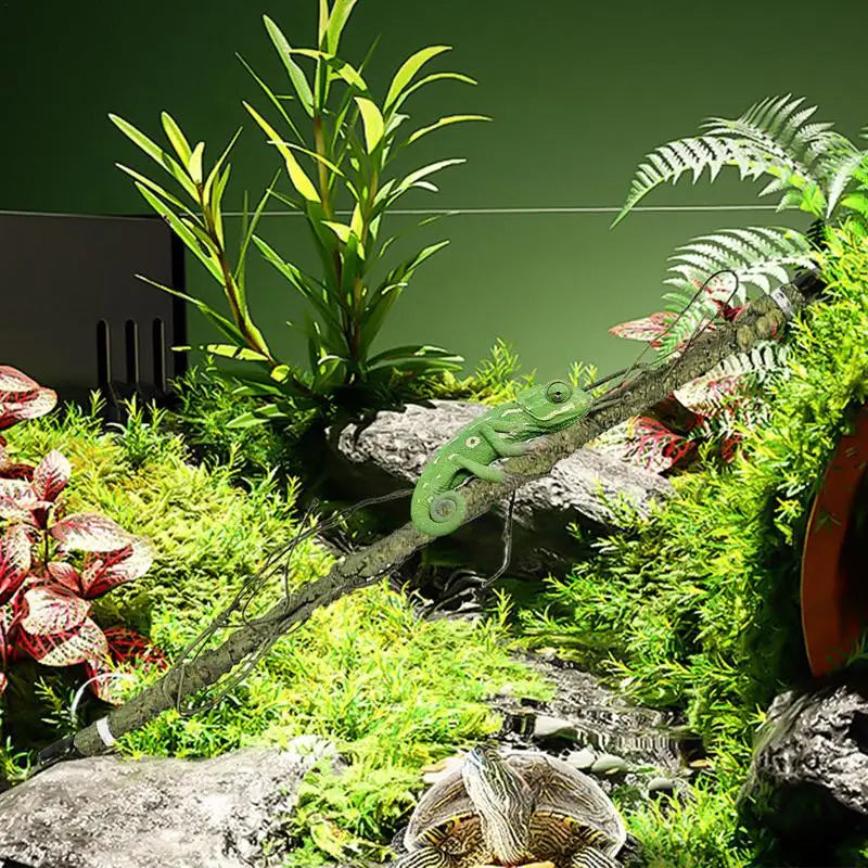 Corner Branch Ornament for Reptile Tank