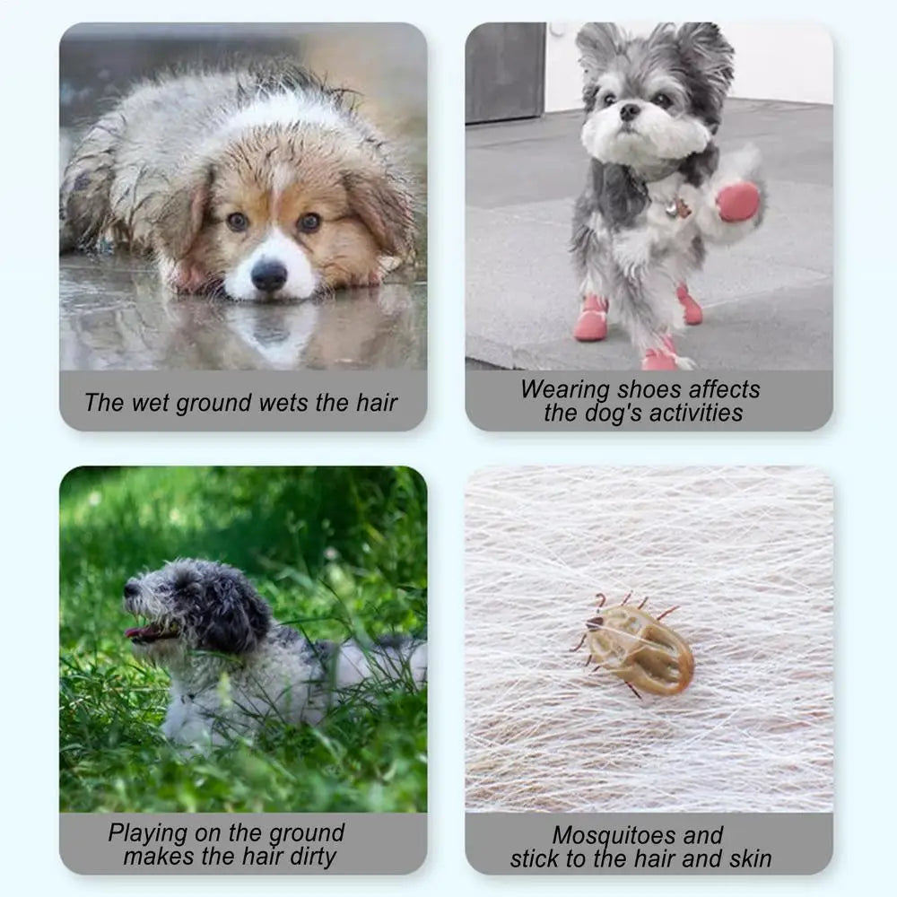 Waterproof Dog Boots With Suspenders