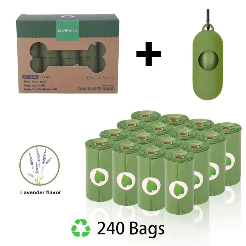 Dog Waste Bags with Dispenser