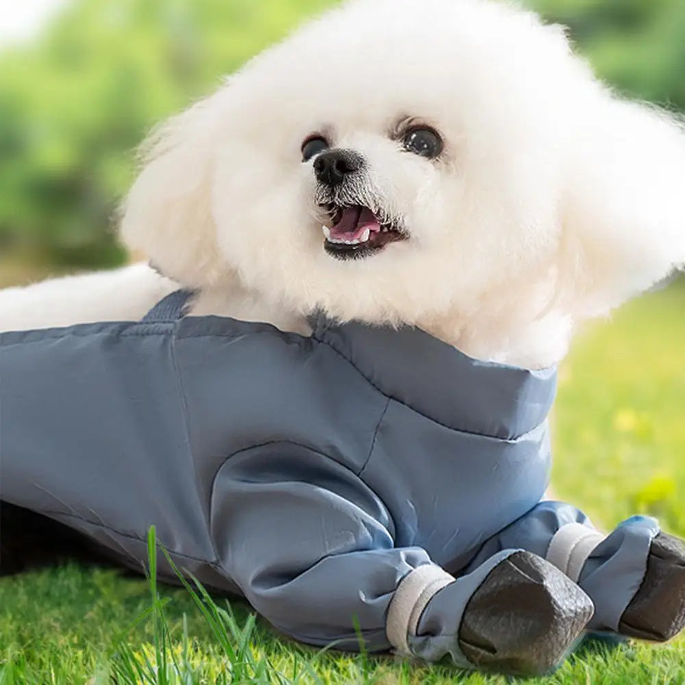 Waterproof Dog Boots With Suspenders