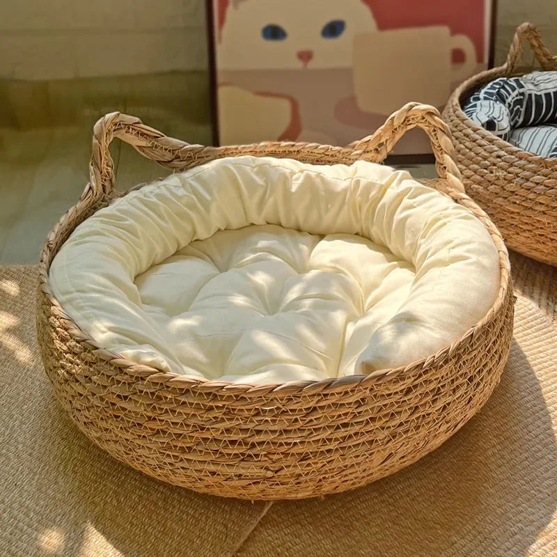 Four Seasons Pure Handmade Vine Woven Cat Nest