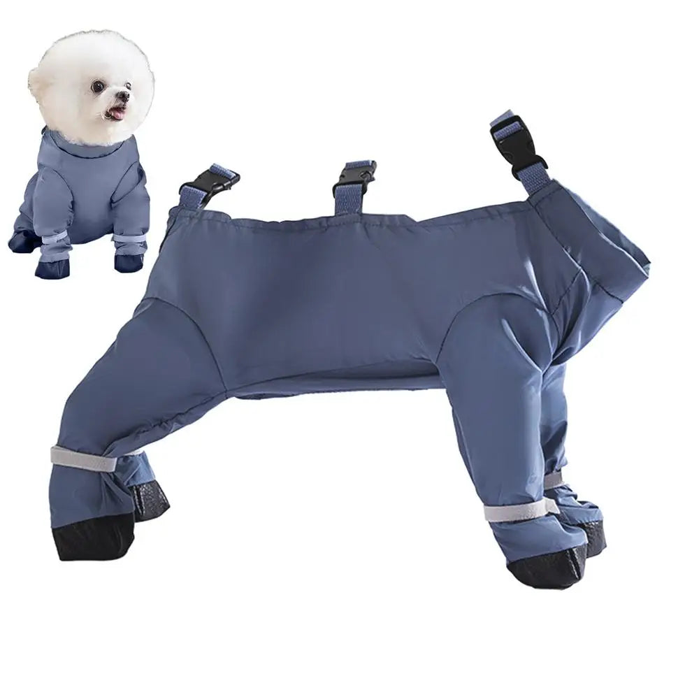 Waterproof Dog Boots With Suspenders