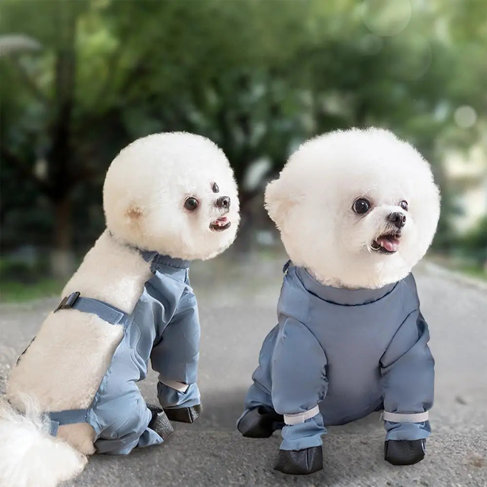 Waterproof Dog Boots With Suspenders