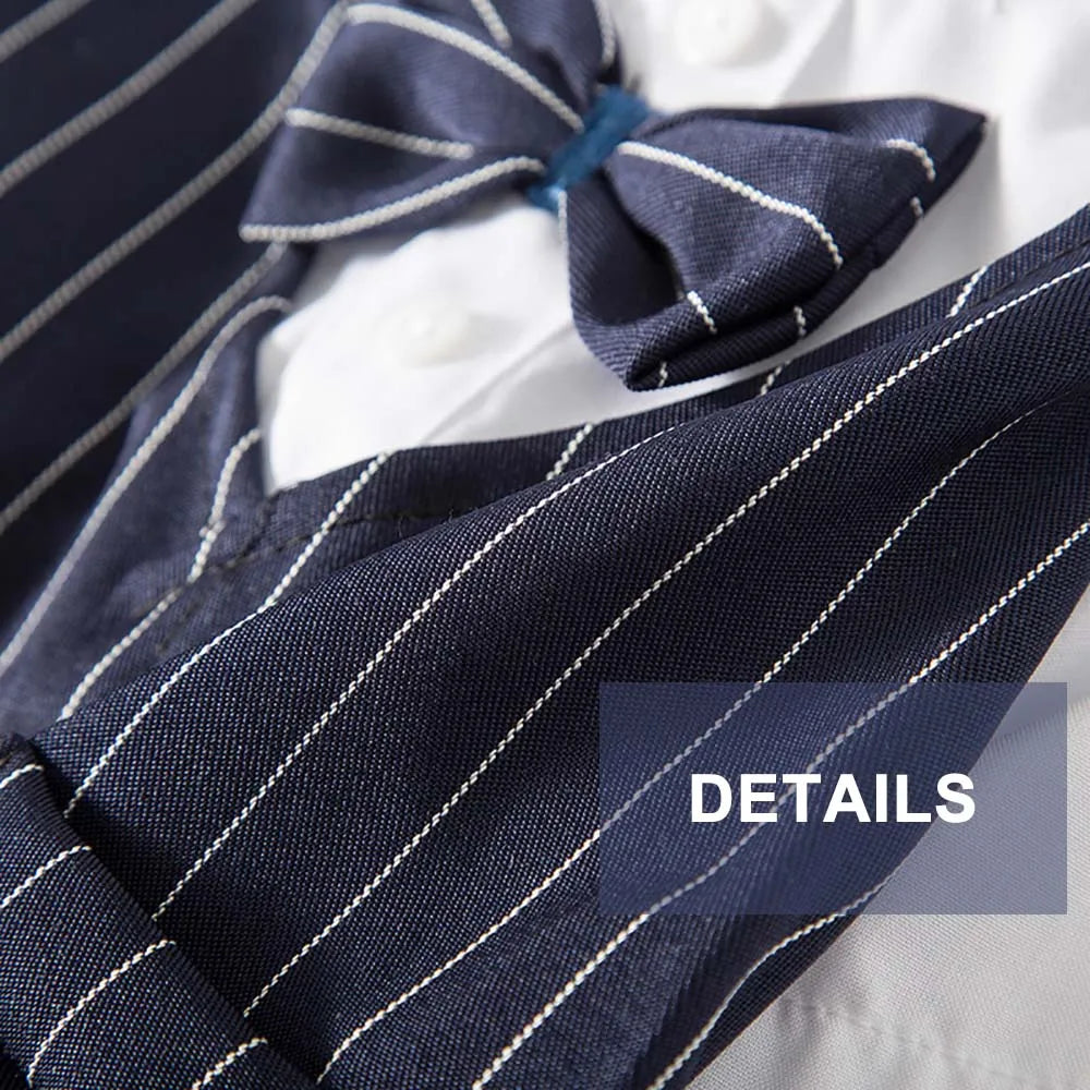 Bowtie Tuxedo Formal Shirt For Small Dogs