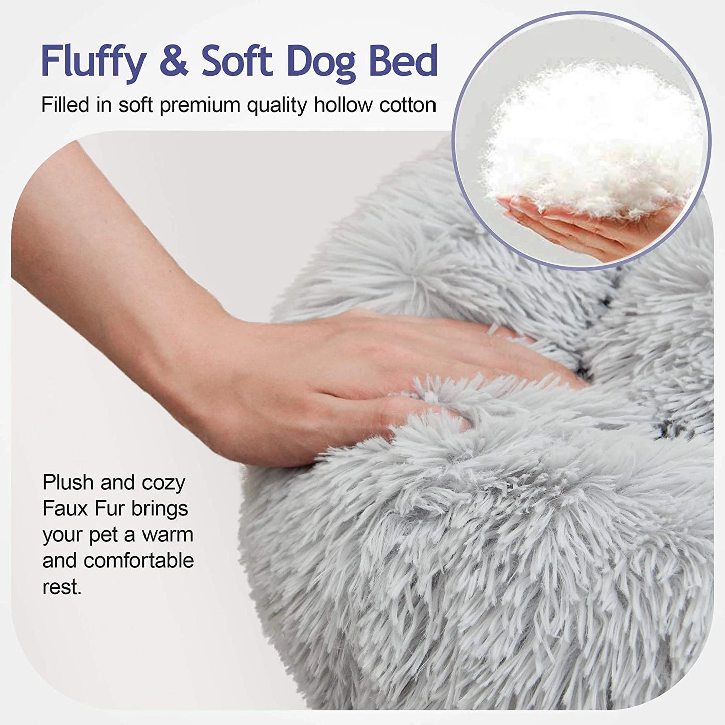 Washable Winter Donut Pet Bed