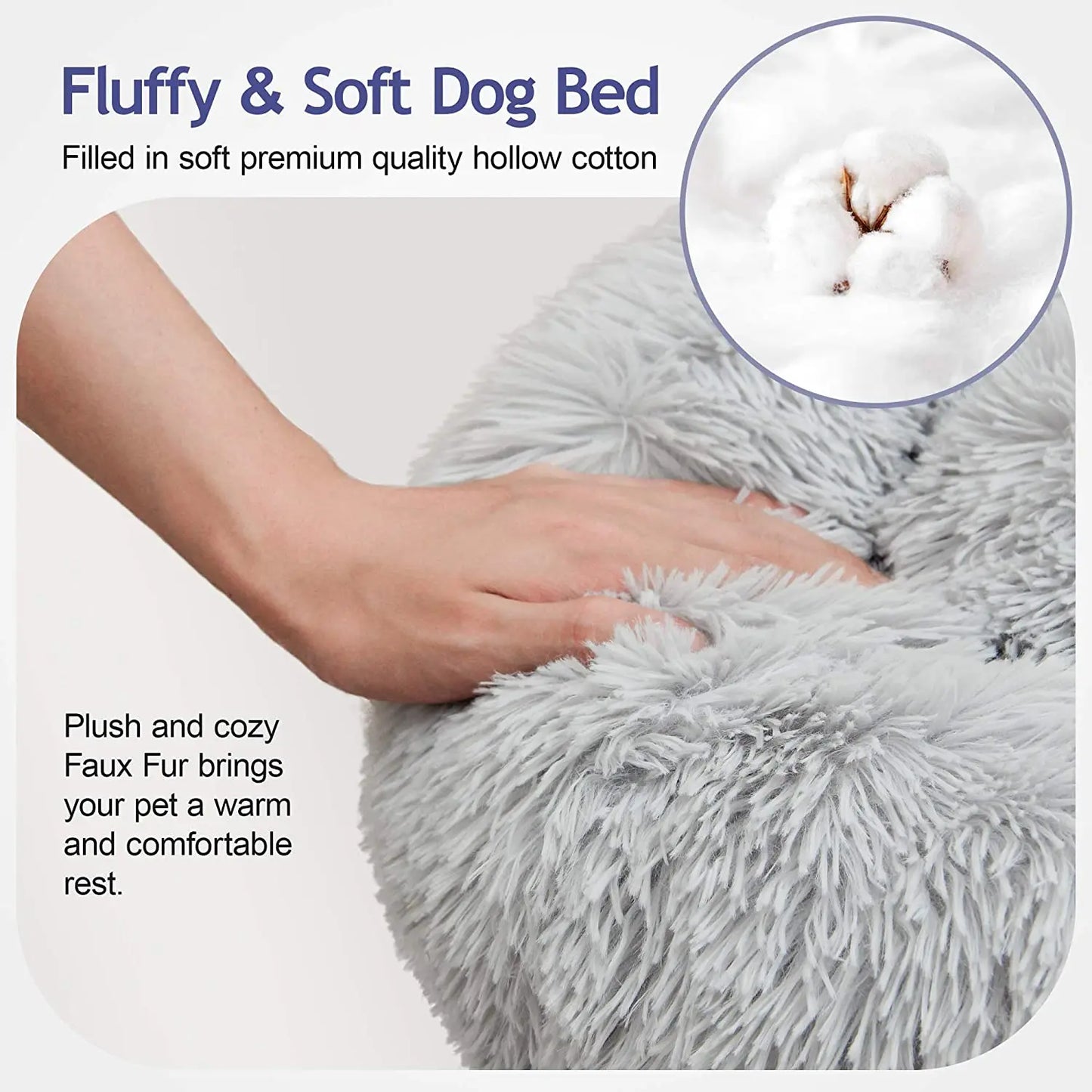 Washable Winter Donut Pet Bed