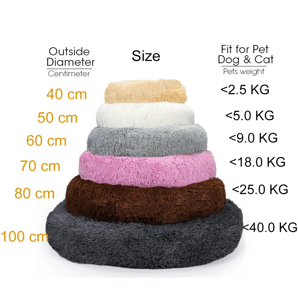 Washable Winter Donut Pet Bed