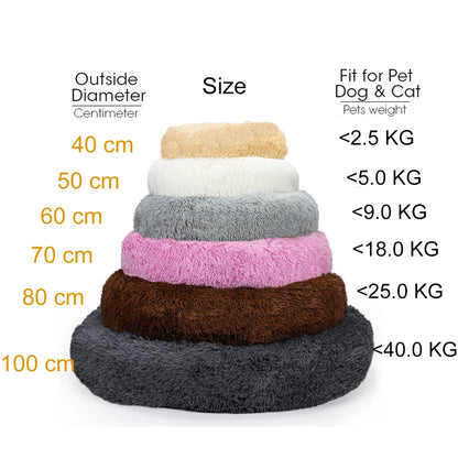 Washable Winter Donut Pet Bed