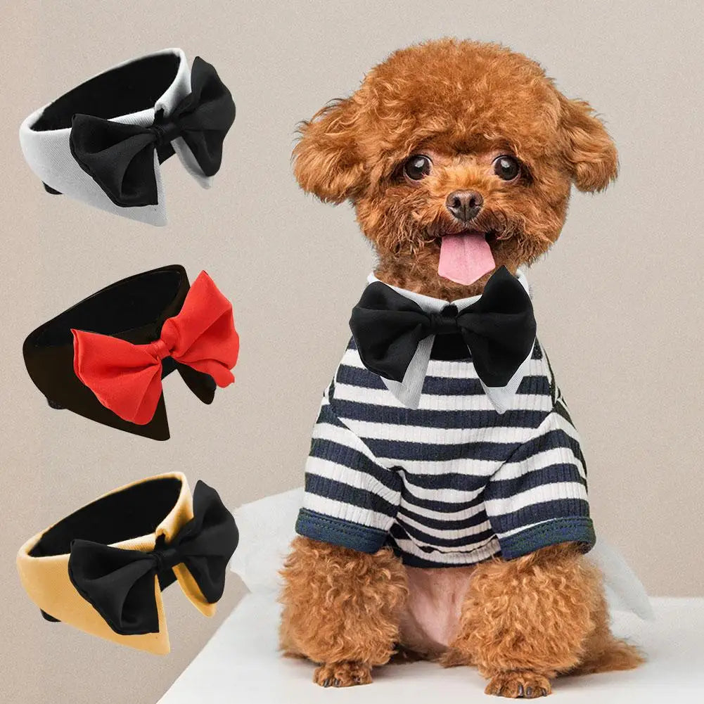 Adjustable Costume Dog Bow Tie Collar