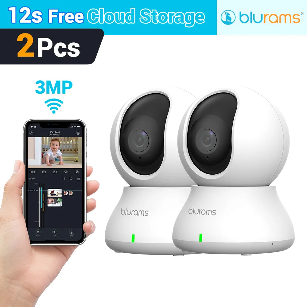 Home Security Camera with Motion Detection and Two-Way Audio