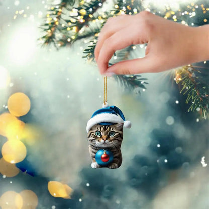 Cat Christmas Tree Ornaments
