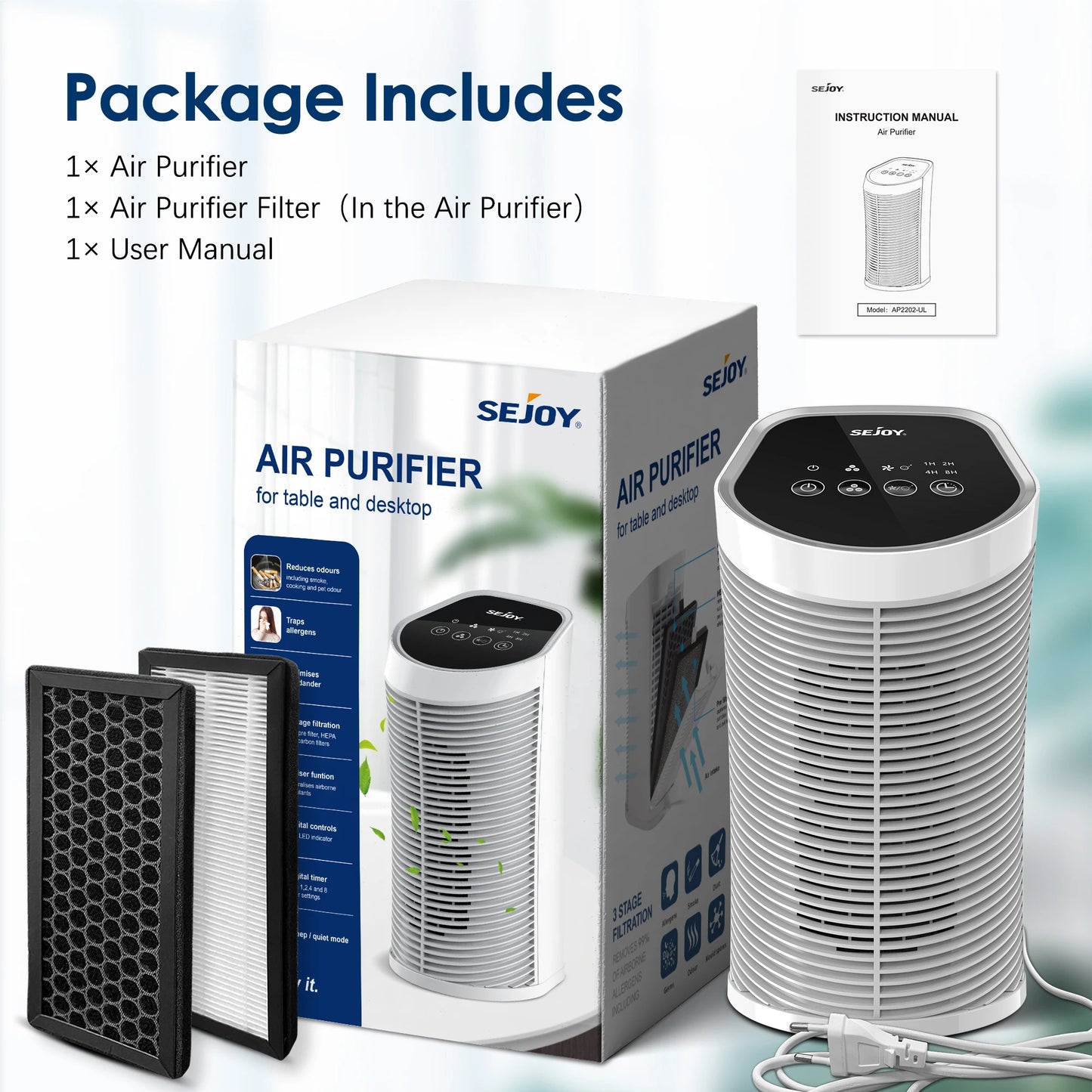 Air Purifier HEPA Filter For Indoor Pets