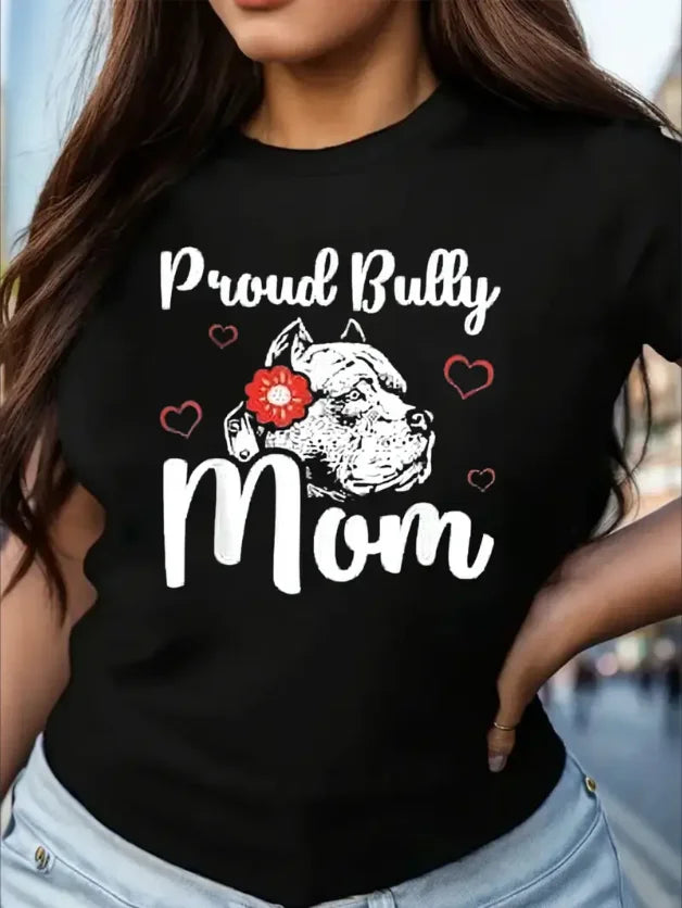 Proud Bully Mom Women's T-Shirt