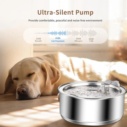 Stainless Steel Pet Water Fountain