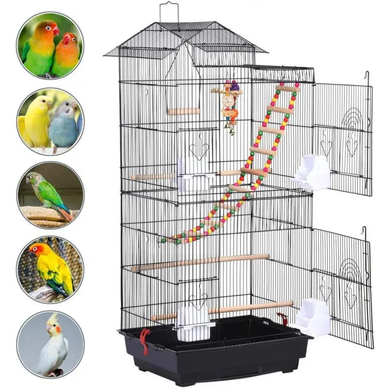 Large Roof Top Bird Cage for Small Birds