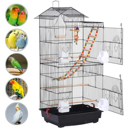 Large Roof Top Bird Cage for Small Birds