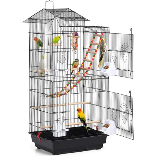 Large Roof Top Bird Cage for Small Birds