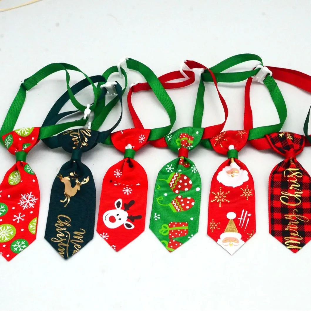 50pcs/lot Christmas Pet Bow Ties