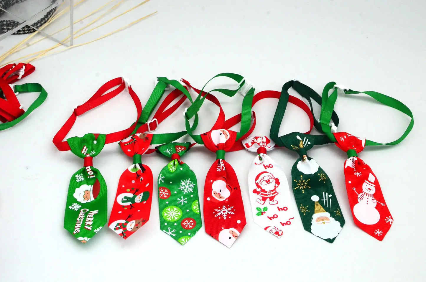 50pcs/lot Christmas Pet Ties