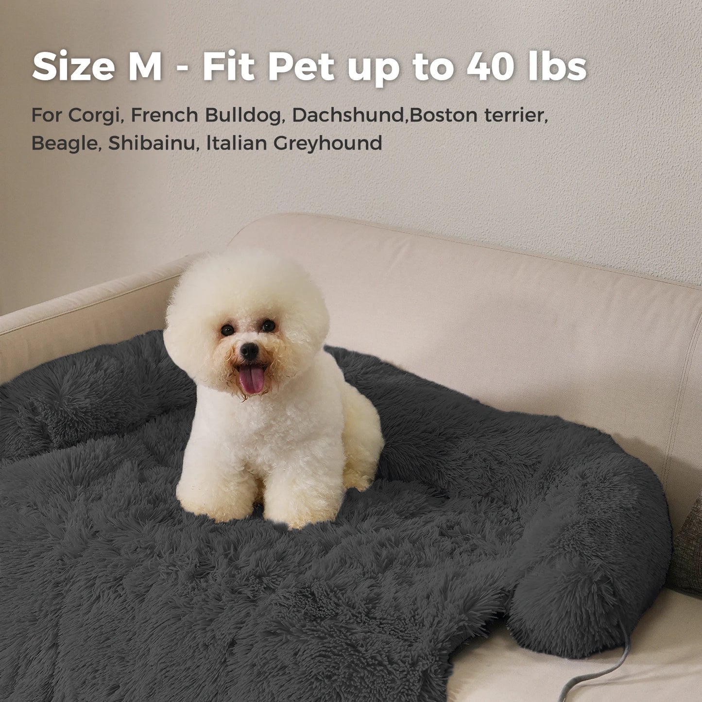 XL Fluffy Dog Bed