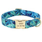 Floral Print Dog Collar Leash Set