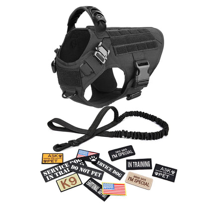 Military Style Large Dog Harness Collar & Accessories