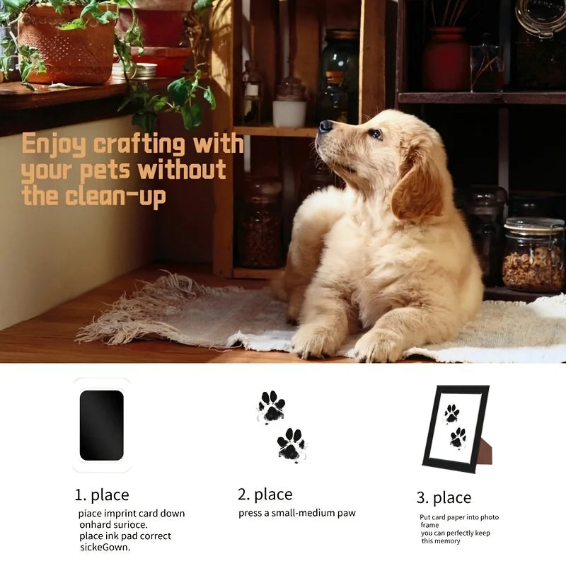Pet Paw Print Impression Kit with Photo Frames