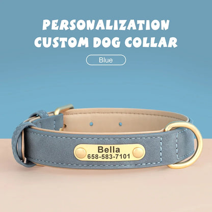 Personalized Leather Dog Collar