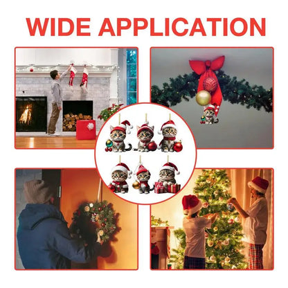 Cat Christmas Tree Ornaments