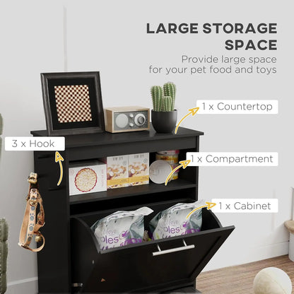 Pet Feeding Station Storage Cabinet