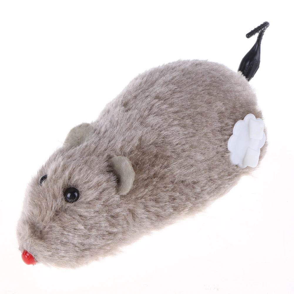 Plush Spring Mouse Interactive Cat Toy