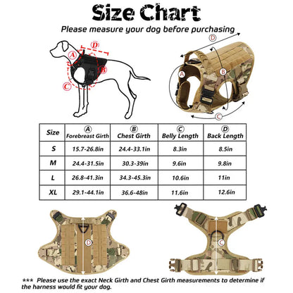 Training/Walking Vest  Set for Medium to Large Dogs