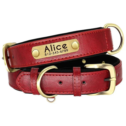 Custom Leather Personalized Dog Collar