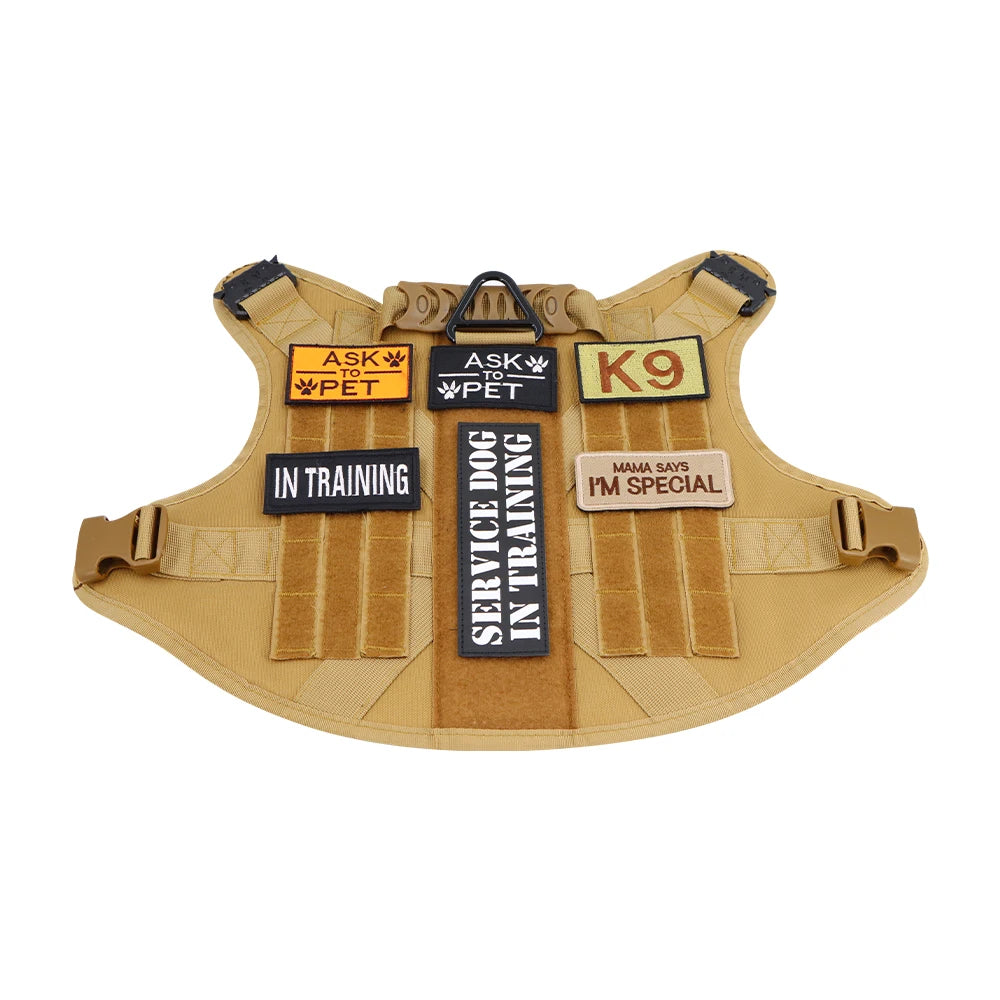 12 Pieces Tactical Patch Bundle For Dog Vest