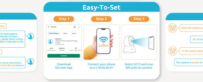 2 Pcs Blurams Indoor Security Camera
