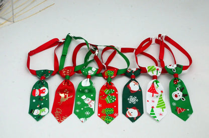 50pcs/lot Christmas Pet Ties