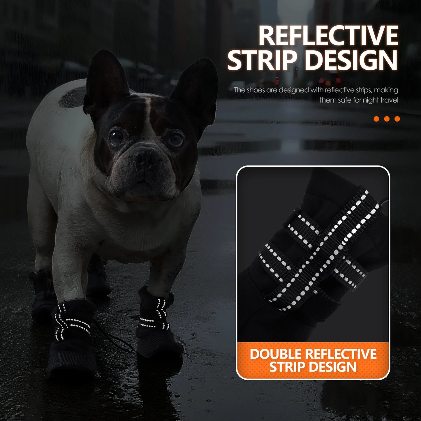 Anti Slip, Waterproof, Reflective, Shoes for Dogs