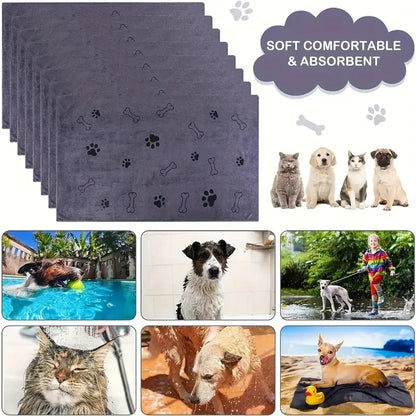 Soft Microfiber Dog Bath & Grooming Towels