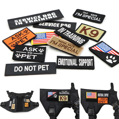 Military Style Large Dog Harness Collar & Accessories