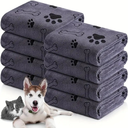 Soft Microfiber Dog Bath & Grooming Towels