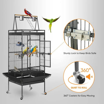 Bird Cage for Small to Medium Size Birds