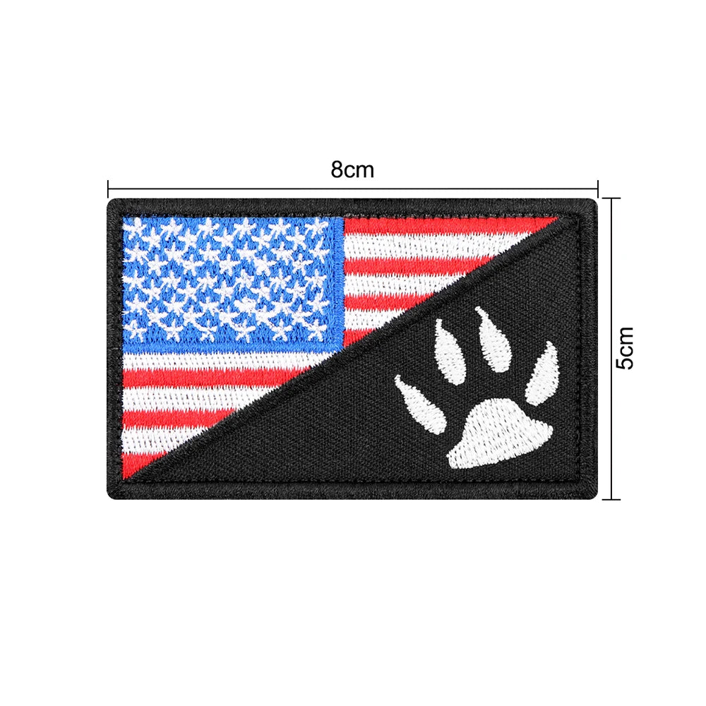 12 Pieces Tactical Patch Bundle For Dog Vest