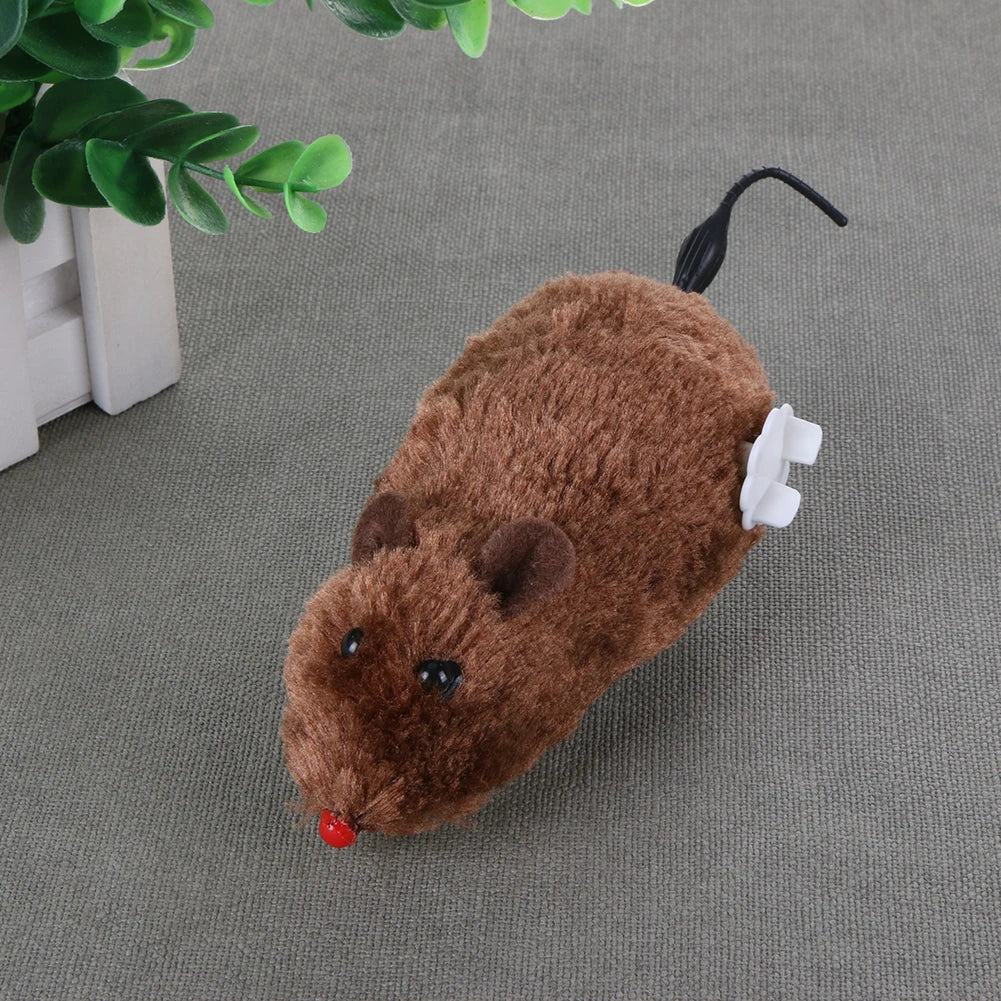 Plush Spring Mouse Interactive Cat Toy