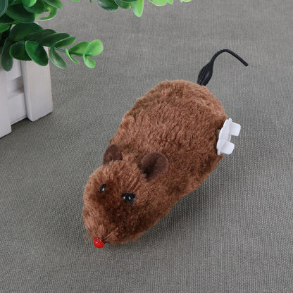 Plush Spring Mouse Interactive Cat Toy