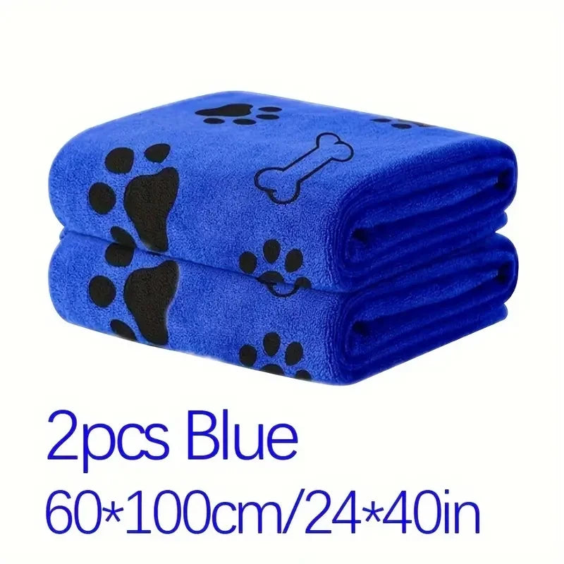 Soft Microfiber Dog Bath & Grooming Towels