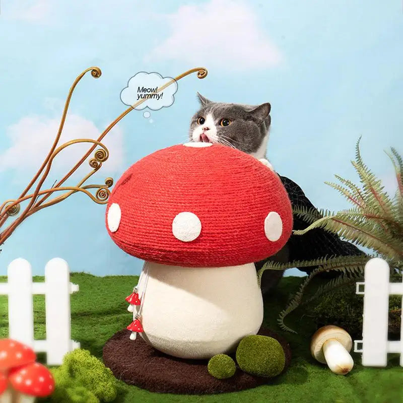 Mushroom Cat Scratching Post