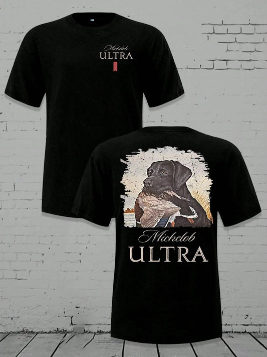 Men's T-shirt Michelob Ultra Duck Hunting Dog Graphic