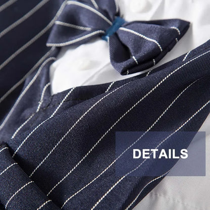 Bowtie Tuxedo Formal Shirt For Small Dogs