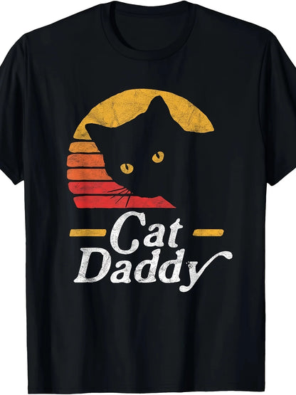 Cat Dad 100% Cotton Short Sleeve Classic T-shirt